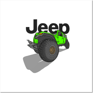 Jeep Design - Green Posters and Art